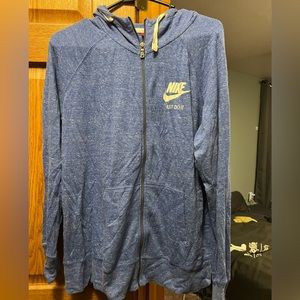 Nike zip up hooded sweatshirt